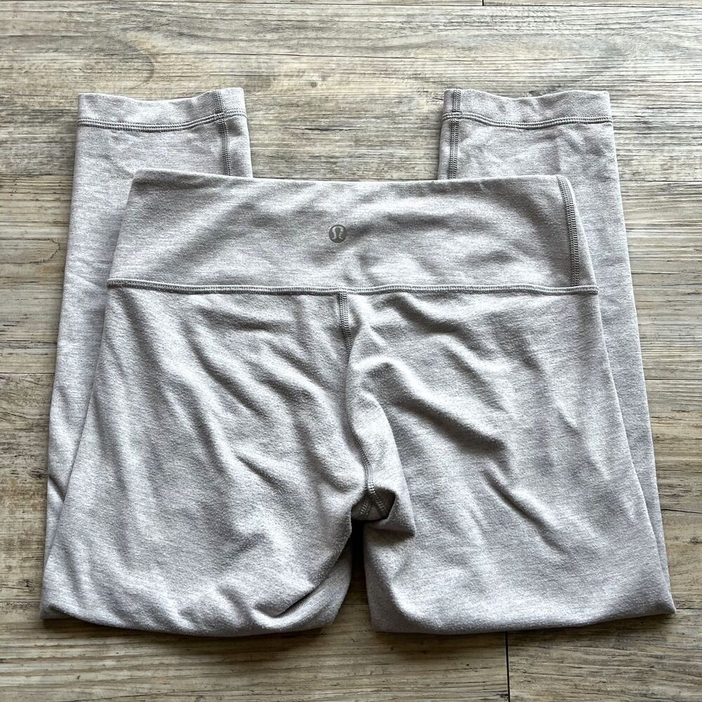 Lululemon Diversity Wunder Under Crop Heathered Fossil Small 6 Capri 20"